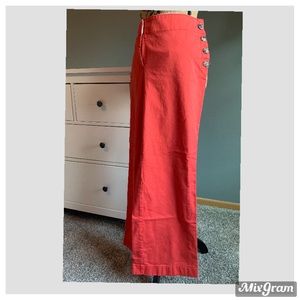 Ann Taylor Loft Orange Sailor Pants